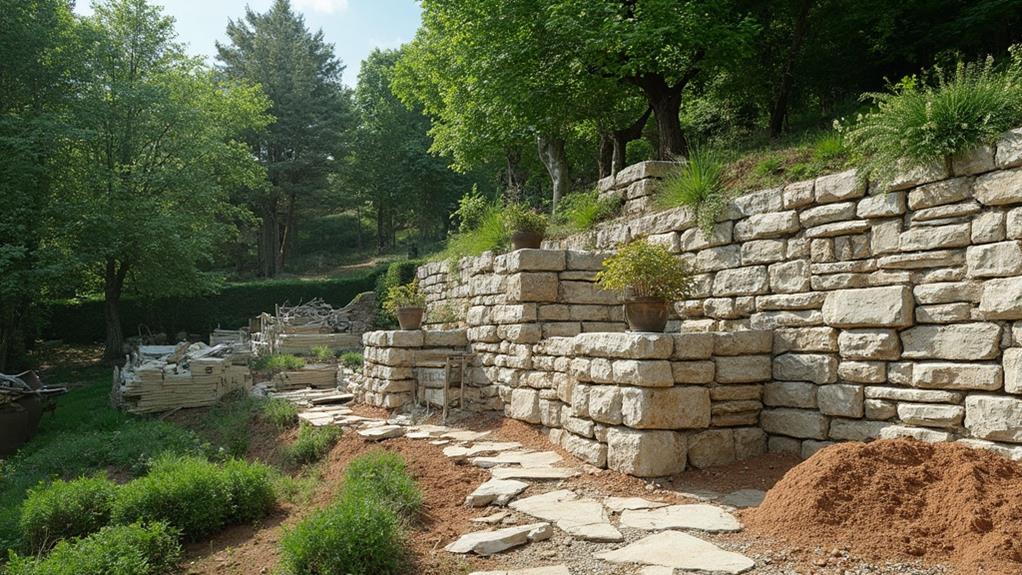 cost estimation essential for retaining walls