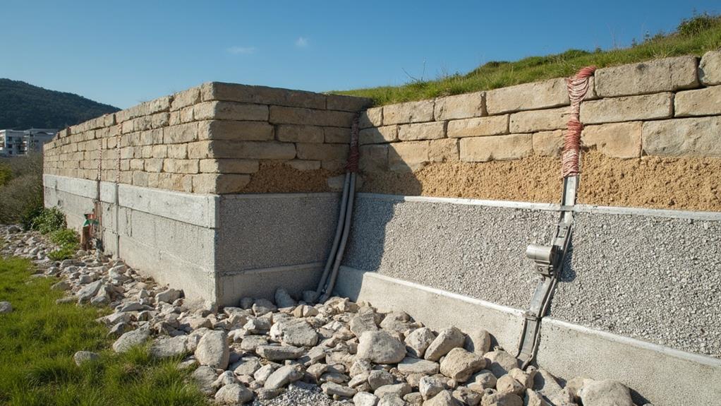 foundations retaining walls structural integrity