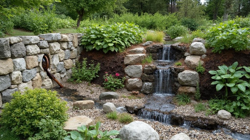 proper drainage for retaining walls