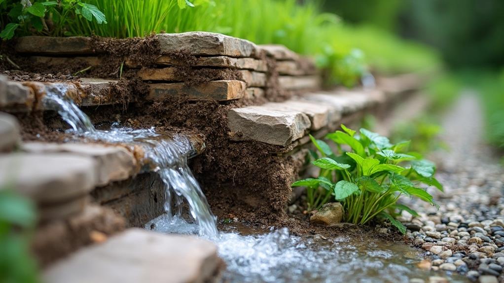 retaining wall drainage system considerations