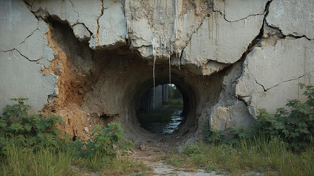 retaining wall repair urgently required