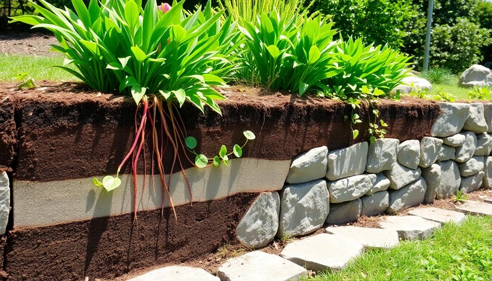 retaining wall soil stability support