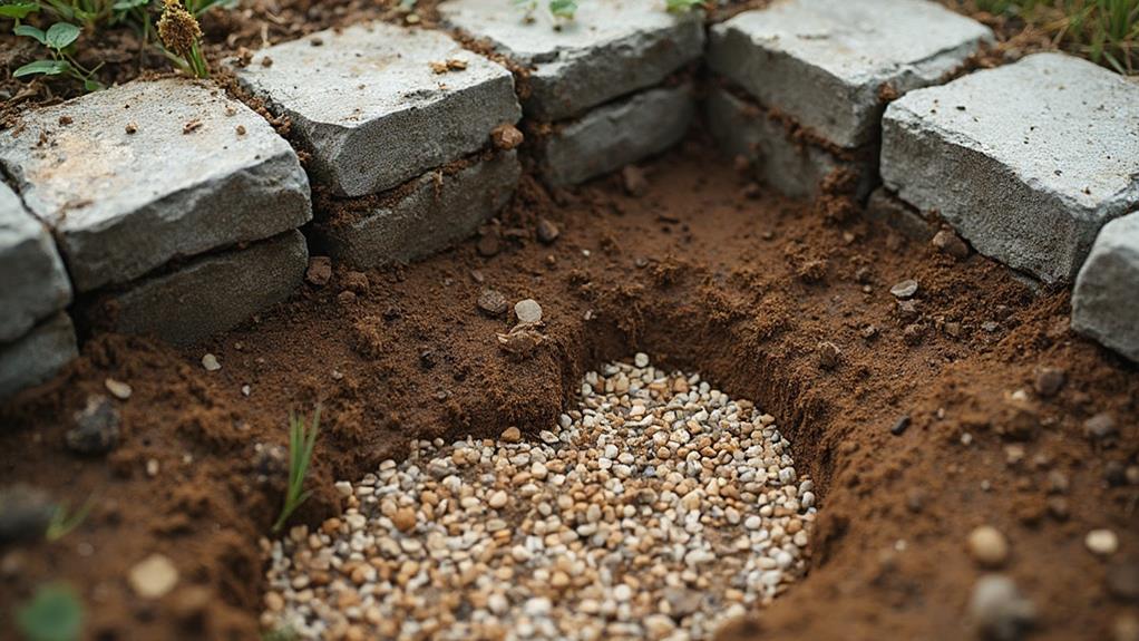 soil drainage retaining wall construction