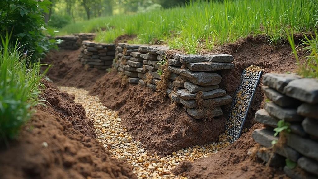 soil drainage retaining wall critical