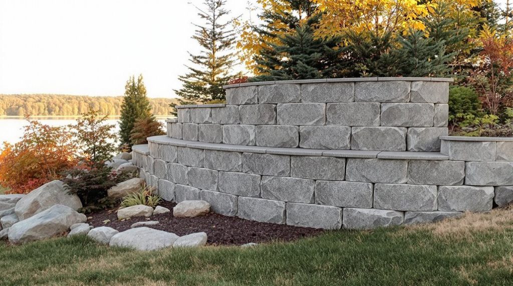 cedar lake retaining walls