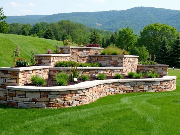different types of retaining walls