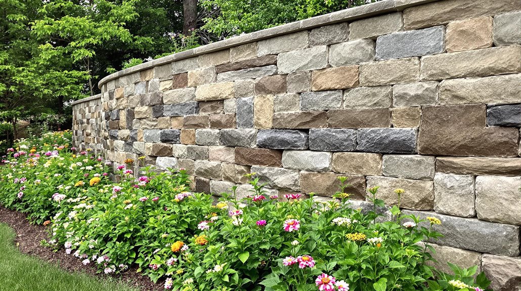 erosion control through retaining walls