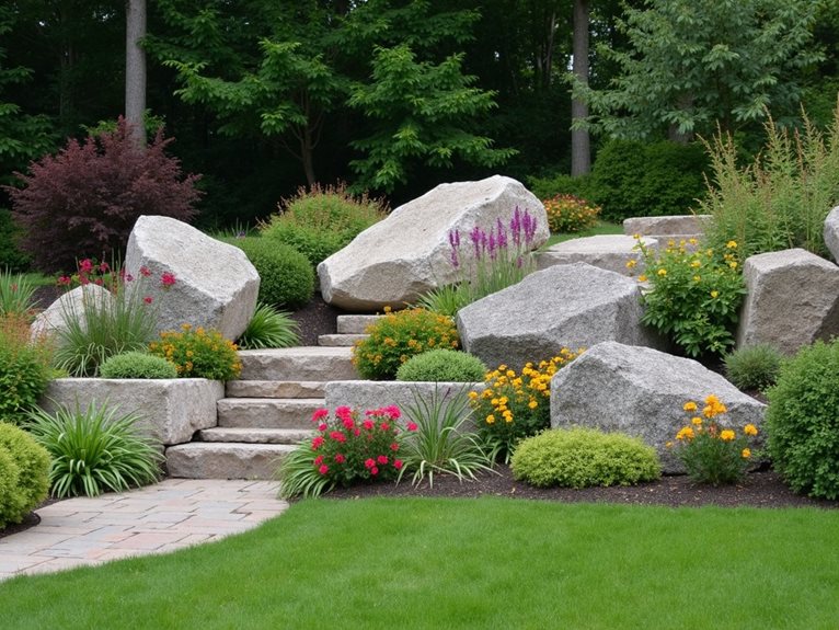 granite boulders for landscaping