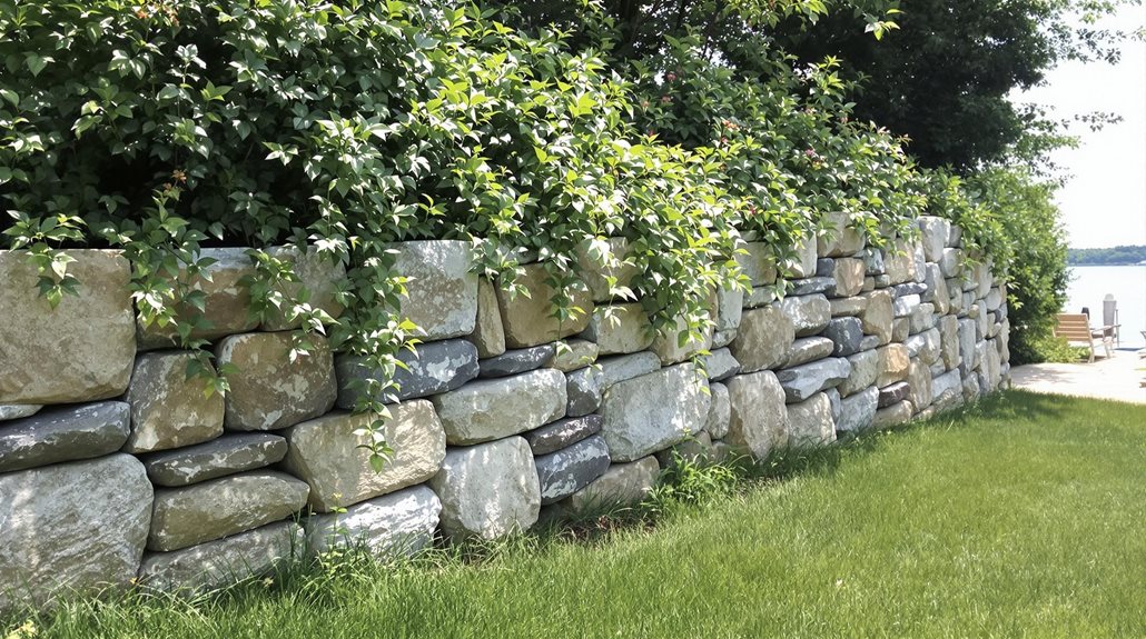 granite walls for landscaping