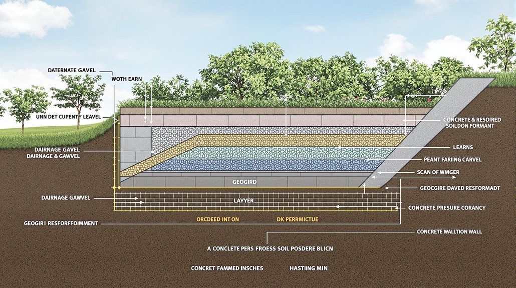 retaining wall construction details