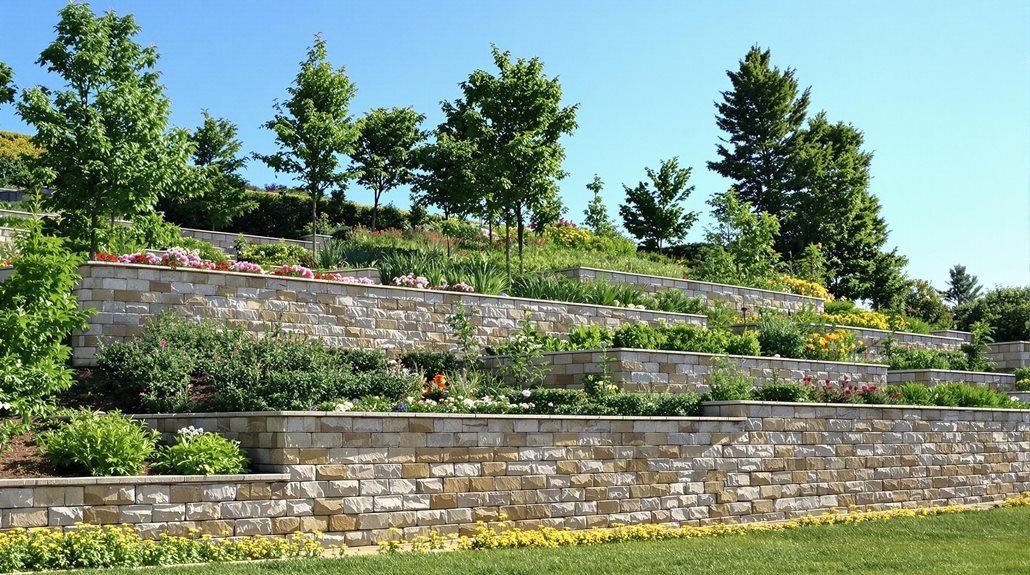 retaining wall construction purposes