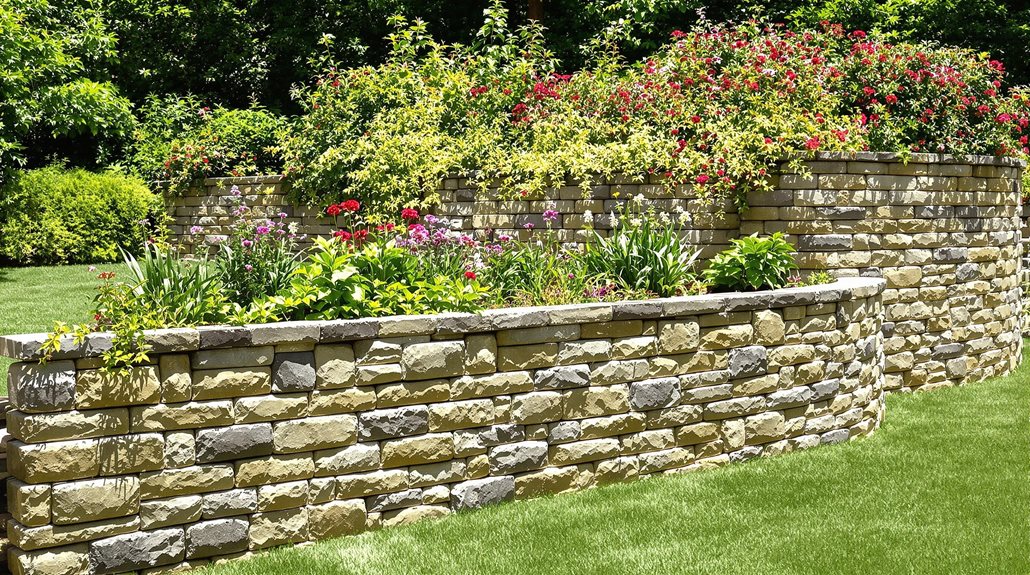 retaining walls materials and structure