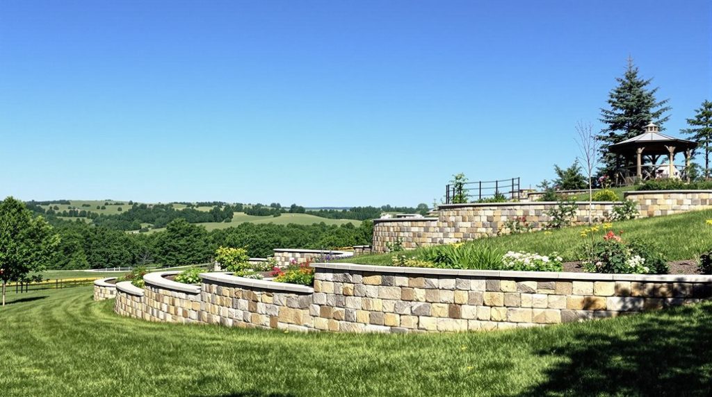 saint michael retaining walls